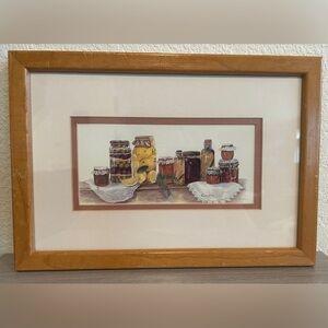 Vintage Consuelo Gamboa Signed Art Print - 1993 Canning Jars Still Life